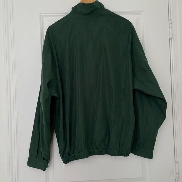 VTG Arnold Palmer 1/4 Zip Pullover w/ side zipper Golf raincoat in Green Size M - Picture 5 of 7